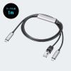 KB-SL6CLANPD1BK 急速充電対応 USB Type-C LAN変換ケーブル(Gigabit対応・PD100W・1m) KB-SL6CLANPD1BK / 急速充電対応 USB Type-C LAN変換ケーブル(Gigabit対応・PD100W・1m)