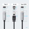 KB-SL6CLANPD2BK / 急速充電対応 USB Type-C LAN変換ケーブル（Gigabit対応・PD100W・2m）