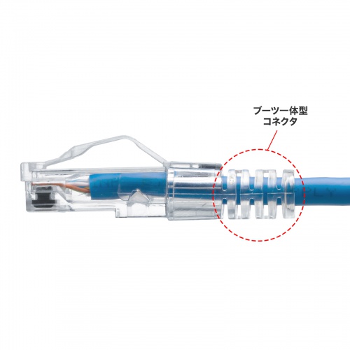 KB-SL6YS-02BL / カテゴリ6LANケーブル（スリム、やわらか、ツメ折れ防止コネクタ、2m・ブルー）