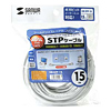KB-STP-15 / STPエンハンスドカテゴリ5単線ケーブル（ライトグレー・15m）