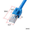 KB-STP6-05BL カテゴリ6STP LANケーブル(ブルー・5m) KB-STP6-05BL / カテゴリ6STP LANケーブル(ブルー・5m)