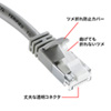 KB-STPTS-03 ツメ折れ防止カテゴリ5eSTP LANケーブル(3m・ライトグレー) KB-STPTS-03 / ツメ折れ防止カテゴリ5eSTP LANケーブル(3m・ライトグレー)