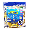 KB-T5Y-10Y エンハンスドカテゴリ5より線LANケーブル(10m・イエロー) KB-T5Y-10Y / エンハンスドカテゴリ5より線LANケーブル(10m・イエロー)