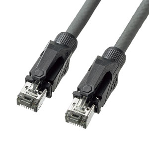 KB-T6ASTP-02GY / カテゴリ6A STP LANケーブル(グレー・2m)
