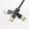 KB-T6ASYL-01BK 4方向固定CAT6A STP LANケーブル(ブラック・1m) KB-T6ASYL-01BK / 4方向固定CAT6A STP LANケーブル(ブラック・1m)