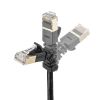 KB-T6ASYL-01BK 4方向固定CAT6A STP LANケーブル(ブラック・1m) KB-T6ASYL-01BK / 4方向固定CAT6A STP LANケーブル(ブラック・1m)