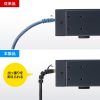 KB-T6ASYL-01BK 4方向固定CAT6A STP LANケーブル(ブラック・1m) KB-T6ASYL-01BK / 4方向固定CAT6A STP LANケーブル(ブラック・1m)
