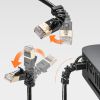 KB-T6ASYL-01BK 4方向固定CAT6A STP LANケーブル(ブラック・1m) KB-T6ASYL-01BK / 4方向固定CAT6A STP LANケーブル(ブラック・1m)