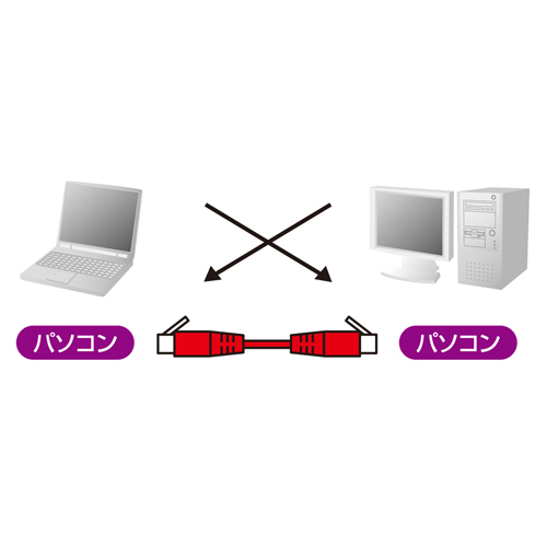 KB-T6L-30C / カテゴリ6UTPクロスケーブル（30m・ライトグレー）