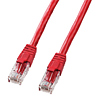 KB-T6L-02R / カテゴリ6UTP単線ケーブル（2m・レッド）