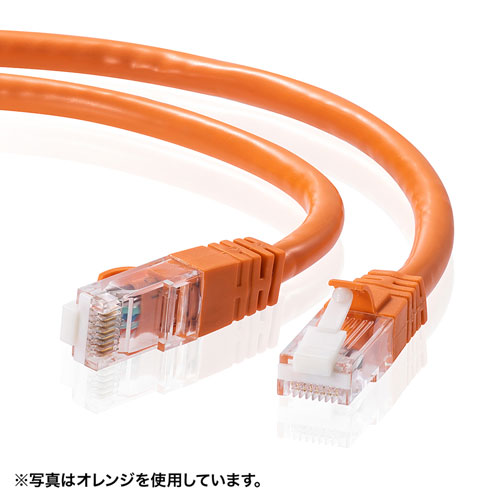 KB-T6TS-005Y / つめ折れ防止カテゴリ6LANケーブル（0.5m・イエロー）