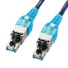 KB-T7H4-005NV CAT7H4LANケーブル(ネイビーブルー・0.5m) KB-T7H4-005NV / CAT7H4LANケーブル(ネイビーブルー・0.5m)