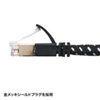 KB-T7ME-01BKW つめ折れ防止カテゴリ7細径メッシュLANケーブル(ブラック&ホワイト・1m) KB-T7ME-01BKW / つめ折れ防止カテゴリ7細径メッシュLANケーブル(ブラック&ホワイト・1m)