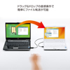 KB-USB-LINK3 ドラッグ&ドロップ対応USB2.0リンクケーブル KB-USB-LINK3 / ドラッグ&ドロップ対応USB2.0リンクケーブル