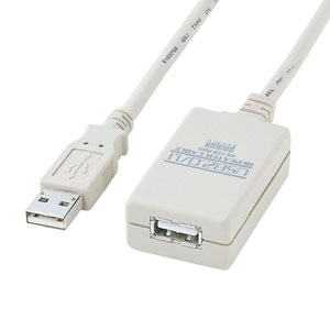 KB-USB-R205【USB2.0リピーターケーブル（5m）】USBを5m ...