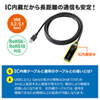 KB-USB-R303N 3m延長USB3.2アクティブリピーターケーブル KB-USB-R303N / 3m延長USB3.2アクティブリピーターケーブル