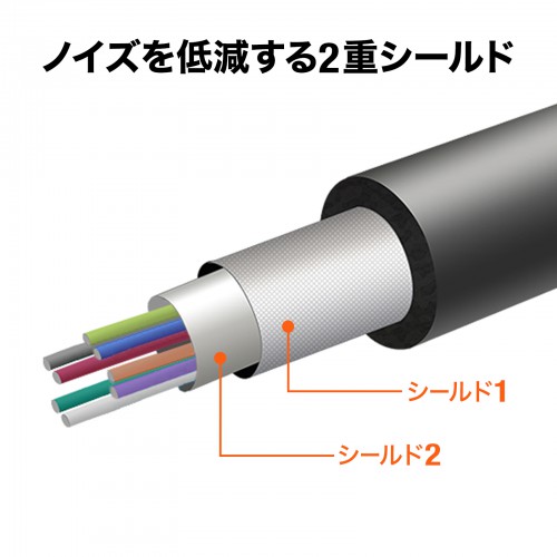 KB-USB-RLK310 / USB3.2アクティブリピーターケーブル10m（抜け止めロック機構付き）