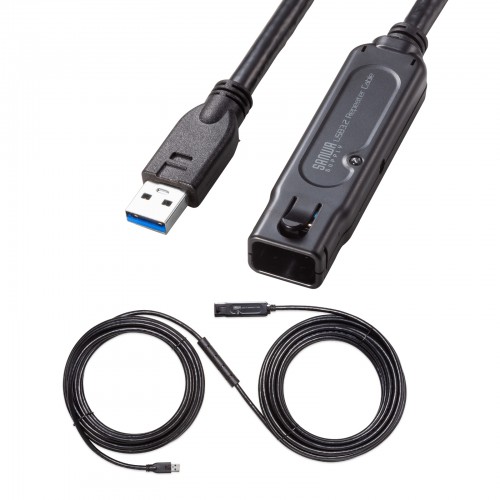 KB-USB-RLK315 / USB3.2アクティブリピーターケーブル15m（抜け止めロック機構付き）