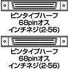 KB-WS05K2 / ワイドSCSIケーブル（0.5m）