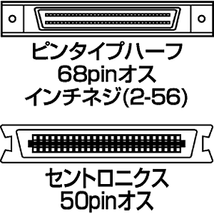 KB-WSC05K2 / ワイドSCSIケーブル（0.5m）