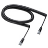 KB-Y5CC-03BK カールコードCAT5eLANケーブル(最大3m・ブラック) KB-Y5CC-03BK / カールコードCAT5eLANケーブル(最大3m・ブラック)