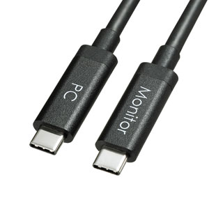 KC-ALCCA1450 / DisplayPortAltモード Type-C ACTIVEケーブル(ブラック・5m) (8.1Gbps×4)