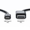 KC-ALCDP10K Type-C-DisplayPort変換ケーブル(ブラック・1m) KC-ALCDP10K / Type-C-DisplayPort変換ケーブル(ブラック・1m)
