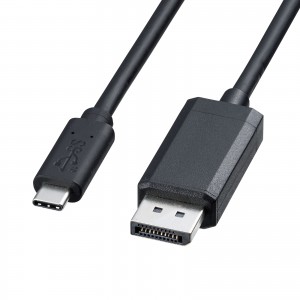 KC-ALCDP20K / Type-C-DisplayPort変換ケーブル(ブラック・2m)