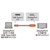 KC-ALCDP20 TypeC-DisplayPort変換ケーブル(ブラック・2m) KC-ALCDP20 / TypeC-DisplayPort変換ケーブル(ブラック・2m)