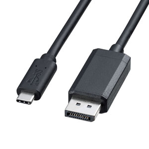 KC-ALCDP20 / TypeC-DisplayPort変換ケーブル(ブラック・2m)