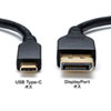 KC-ALCDPR30 Type-C-DisplayPort変換ケーブル (双方向) 3m KC-ALCDPR30 / Type-C-DisplayPort変換ケーブル (双方向) 3m