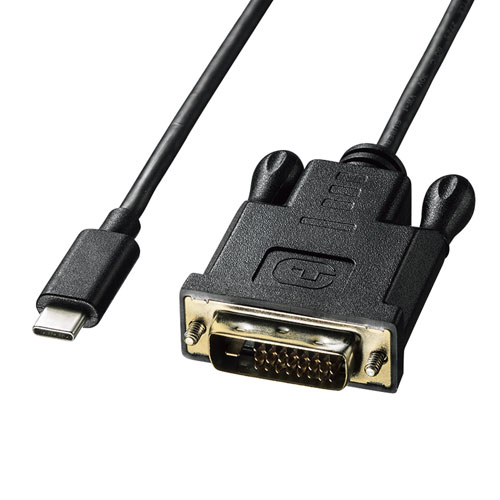 KC-ALCDVA30【TYPE C-DVI変換ケーブル（ブラック・3m）】DisplayPort 