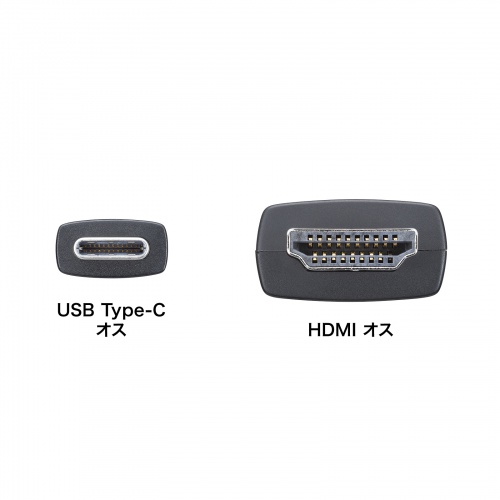 KC-ALCHD8K20 / TYPE C-HDMI変換ケーブル　8K対応 （ブラック・2m）