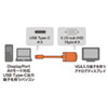 KC-ALCV30 Type-C-VGA変換ケーブル(ブラック・3m) KC-ALCV30 / Type-C-VGA変換ケーブル(ブラック・3m)