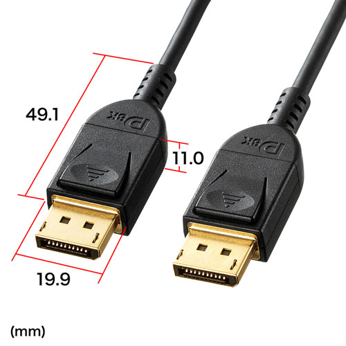 KC-DP1415 / DisplayPortケーブル　1.5m（Ver1.4)