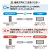 KC-DPHD8K30 / DisplayPort-HDMI変換ケーブル 8K対応 3m