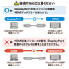 KC-DPHDRA30 / DisplayPort-HDMI変換ケーブル　HDR対応 3m