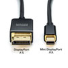 KC-DPM14010 / ミニ-DisplayPort変換ケーブル（Ver1.4)（ブラック・1m）