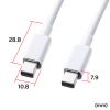 KC-DPMM1W ミニDisplayPortケーブル(1m・ホワイト) KC-DPMM1W / ミニDisplayPortケーブル(1m・ホワイト)