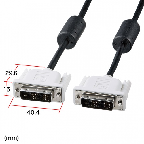 KC-DVI-3SL / DVIシングルリンクケーブル(3m)