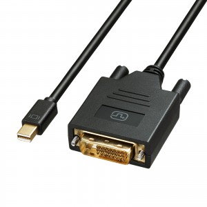 KC-MDPDVA20K / ミニDisplayPort-DVI変換ケーブル 2m