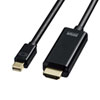 KC-MDPHDRA20 / ミニDisplayPort-HDMI変換ケーブル　HDR対応（ブラック・2m）