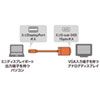 KC-MDPVA50 / ミニDisplayPort-VGA変換ケーブル（ホワイト・5m）