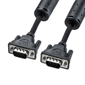 KC-NMV15K / ナイロンメッシュディスプレイケーブル(アナログRGB・1.5m)