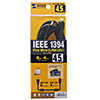 KE-1346-45BK / IEEE1394ケーブル（6pin-4pin・4.5m・ブラック・コア付き）