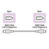 KE-1394-03K / IEEE1394ケーブル（6pin-6pin・0.3m・ライトグレー）
