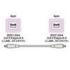 KE-13DV-03BK / IEEE1394ケーブル（4pin-4pin・0.3m・ブラック）