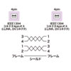 KE-13DV-03BK IEEE1394ケーブル(4pin-4pin・0.3m・ブラック) KE-13DV-03BK / IEEE1394ケーブル(4pin-4pin・0.3m・ブラック)