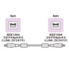 KE-13DV-45BK / IEEE1394ケーブル（4pin-4pin・4.5m・ブラック・コア付き）