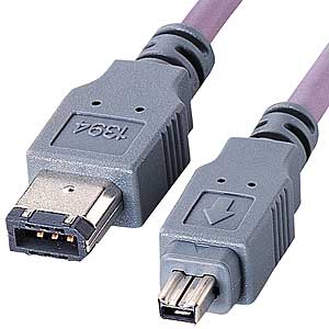 KE-462VA / IEEE1394ケーブル（6pin-4pin・バイオレット・2m）